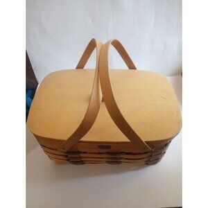 Peterboro Basket Co Rectangular Basket With Handles  USA